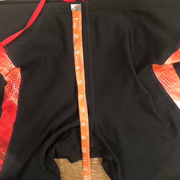 Speedo Endurance Mens shorts size 34 black red compression - Picture 9 of 9